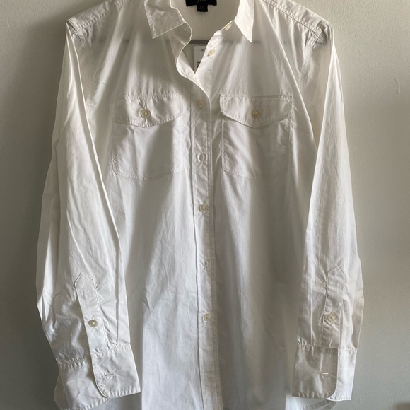 J. Crew Oversized Poplin Boyfriend Shirt NWT - Picture 3 of 3